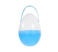 Large Clear Easter Egg with Handle for Kids Easter Hunt Supplies and Holiday Decoration Egg Baskets Reusable and Fillable Plastic Easter Egg Container