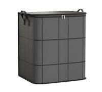 Large Clothes Storage Bag, Zippered Moving Organizer, Waterproof Fabric Container, Made from High-Qualities Non-Woven Material, for Bedding and Clothing, 1 Piece