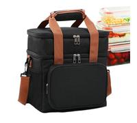 Large Cooler Bag, Portable Picnic Lunch, 8.46x5.71x9.65 Inches Storage Cooler with Oxford Cloth Build, Cold Lunch Box For Office, Picnic Hiking Fishing with Design, Cooling Tote For Men Women Teens