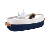 Large Cotton Rope Basket, Portable Toy and Towel Storage Bin for Home