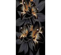 Large Diamond Painting kits for Adults Black Gold Flower 80x170cm,Square Full Drill 5D DIY diamond art kits adults,Rhinestone Embroidery Set Diamonds Painting by Number Kits