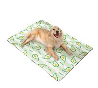Large Dog Cooling Mat | Heavy Duty Chew Resistant Gel Pad, 450 Micron Oxford Anti-Scratch | Self-Cooling, Non-Toxic & Waterproof Heat Relief Mat for Dogs & Cats in Summer (Green,85x120cm)