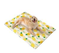 Large Dog Cooling Mat | Heavy Duty Chew Resistant Gel Pad, 450 Micron Oxford Anti-Scratch | Self-Cooling, Non-Toxic & Waterproof Heat Relief Mat for Dogs & Cats in Summer (Orange,45x60cm)