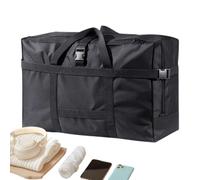 Large Duffel Bag, Waterproof Foldable Tote, Durable High-Capacity Organizer, Reliable Travel Storage Container, Strong Carry Handle Fixture, Practical Supply for Clothes Blankets Shoes