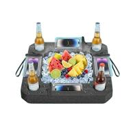 Large Floating Drink Holder - Pool Floating Table for Pool, Hot Tub & Beach