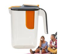 Large Fruit Infusers Pitcher | 2600ml Heat-Resistant Infused Water Container | INFSION Drink Maker For Hot Cold Beverages, Iced Tea, Fruits Juice, Detox Drinks, Refreshing Flavor Infuser For Home Out