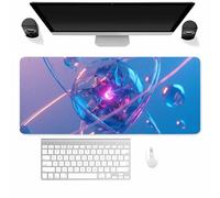 Large Gaming Mouse Mat Abstract Atom, Mouse Pad 900x400mm, Computer Keyboard Mousepad Extended Desk Mat, Soft Smooth Surface and Anti-Slip Rubber Base for Office/Gaming