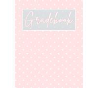 Large Grid Teacher Gradebook • Record, Attendance, Grade Book for Elementary, Middle, or High School Teachers • Large Print Squares (Pink/White Polka ... 8.5" x 11" (Large Print Gradebook Collection)