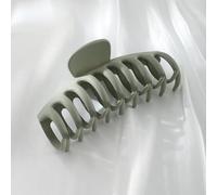 Large Hair Claw Clips for women, Big Hair Clips Non-Slip Ponytail Barrette Strong Hold Claw Clips for girls Long Thick Hair (4 piezas) (gris)