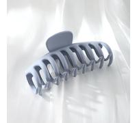 Large Hair Claw Clips for women, Big Hair Clips Non-Slip Ponytail Barrette Strong Hold Claw Clips for girls Long Thick Hair (4 piezas) (Color de la cesta gris)