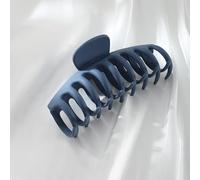 Large Hair Claw Clips for women, Big Hair Clips Non-Slip Ponytail Barrette Strong Hold Claw Clips for girls Long Thick Hair (4 piezas) (azul real)