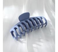 Large Hair Claw Clips for women, Big Hair Clips Non-Slip Ponytail Barrette Strong Hold Claw Clips for girls Long Thick Hair (4 piezas) (azul claro)