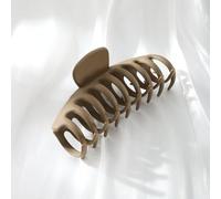 Large Hair Claw Clips for women, Big Hair Clips Non-Slip Ponytail Barrette Strong Hold Claw Clips for girls Long Thick Hair (4 piezas) (Caquí)