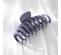 Large Hair Claw Clips for women, Big Hair Clips Non-Slip Ponytail Barrette Strong Hold Claw Clips for girls Long Thick Hair (4 piezas) (Púrpura;)