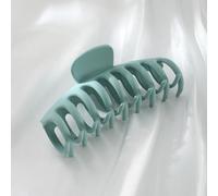 Large Hair Claw Clips for women, Big Hair Clips Non-Slip Ponytail Barrette Strong Hold Claw Clips for girls Long Thick Hair (4 piezas) (verde menta)