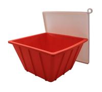 Large Ice Block Mold - 23x23x12.3cm Silicone Ice Block Mold With Lid | Extra Large 8lb Beverage Chiller Tray For Bathtub Cold Soak Water Cooler Beach Picnic Adults Men