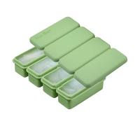 Large Ice Tray With Lid - Big Ice Maker Mold | 4-Grid Easy-Release Cube Tool | 16.8x9.3x3.5cm Food Grade Silicone With Lid For Whiskey Brandy Vodka Cognac Bourbon Beverage Tequila Chilling Cubes