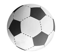 Large Inflatable Soccer Ball - Massive Air Filled Sports Globe, Round Summer Football Ornament, Giant Patio Recreation Entertainment, Lightweight Park Picnic Activity Plaything | Beach Garden