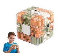 Large Labyrinth 3D Maze Cube, 3D Magic Cube Maze Ball Puzzle, Brain Training Puzzle, Spatial Awareness Brain Training Toy for Stress Relief & Logic Development (1PC)