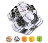 Large Labyrinth 3D Maze Cube,3D Maze Puzzle Cube,Engaging Brain Teaser Toy,Spatial Awareness Brain Training Toy, Sharpen Hand-Eye Coordination and Concentration for Kids and Adults (Bicolor)