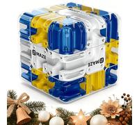 Large Labyrinth 3D Maze Cube,3D Maze Puzzle Cube,Engaging Brain Teaser Toy,Spatial Awareness Brain Training Toy, Sharpen Hand-Eye Coordination and Concentration for Kids and Adults (A)