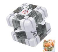 Large Labyrinth 3D Maze Cube - Engaging Brain Teaser Toy, Magic 3D Maze Ball Cube, for Adults Kids & Teens, Iq Mind Challenge Puzzle Box, Stocking Stuffer Gift (White Gray)