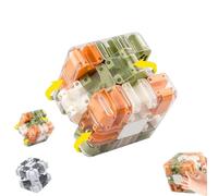 Large Labyrinth 3D-Puzzle Maze Cube, 3D Magic Cube Maze Ball Puzzle, Improves Focus, Logic, Fine Motor Skills(Orange-Green Mixed Color)