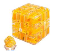 Large Labyrinth 3D Puzzle Maze Cube, 3D Maze Puzzle Cube, Spatial Awareness Brain Training Toy for Stress Relief & Logic Development, Educational Focus Game Gift for Adults Teens (B)
