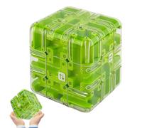 Large Labyrinth 3D Puzzle Maze Cube, 3D Maze Puzzle Cube, Spatial Awareness Brain Training Toy for Stress Relief & Logic Development, Educational Focus Game Gift for Adults Teens (D)