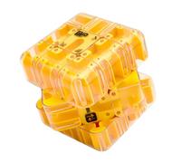 Large Labyrinth 3D Puzzle Maze Cube, Engaging Brain Teaser Toy, 3D Maze Cube, Improve Spatial Recognition and Cultivate Logical Thinking (Yellow)
