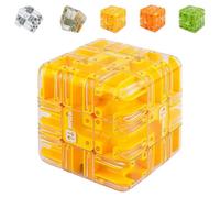 Large Labyrinth 3D Puzzle Maze Cube - Engaging Brain Teaser Toy,3D Maze Puzzle Cube Brain Teaser Game,Logical Challenge 3x3,for Stress Relief & Logic Development-E
