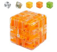 Large Labyrinth 3D Puzzle Maze Cube - Engaging Brain Teaser Toy,3D Maze Puzzle Cube Brain Teaser Game,Logical Challenge 3x3,for Stress Relief & Logic Development-D