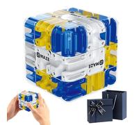 Large Labyrinth 3D Puzzle Maze Cube - Engaging Brain Teaser Toy, 3D Maze Puzzle Cube, Brain Teasers Puzzles for Children, Spatial Awareness Brain Training Toy for Stress Relief & Logic Development (A)