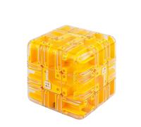 Large Labyrinth 3D Puzzle Maze Cube Engaging Brain Teaser Toys for Adults and Kids Challenging Logic Puzzle Ball Stress Relief Fidget Cube IQ Training and Cultivate Logical Thinking (1PCS-C)