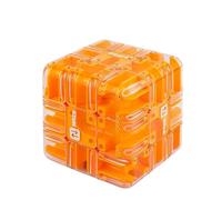 Large Labyrinth 3D Puzzle Maze Cube Engaging Brain Teaser Toys for Adults and Kids Challenging Logic Puzzle Ball Stress Relief Fidget Cube IQ Training and Cultivate Logical Thinking (1PCS-B)