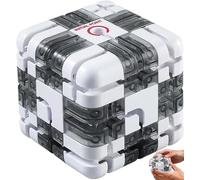 Large Labyrinth 3D Puzzles Maze Cube, 2 en 1 Bola Laberinto 3D y Cubo Mágico, Juego Laberinto, Juegos de lógica, Alivia el estrés y fomenta el pensamiento lógico,Educación a través del entretenimiento