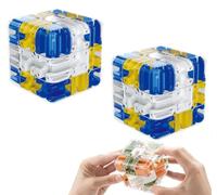 Large Labyrinth 3D Puzzles Maze Cube,2026 Nuevo 2 en 1 Bola Laberinto 3D y Cubo Mágico, Juego Laberinto, Juegos de lógica, Juguete sensorial Educativo para niños y Adultos (C-2PCS)