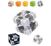 Large Labyrinth 3D Puzzles Maze Cube, 3D Magic Cube Maze Ball Puzzle, Engaging Brain Teaser Toy, Spatial Awareness Brain Training, Spatial Logic Puzzle for Kids and Adults (Black)