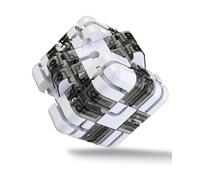 Large Labyrinth 3D Puzzles Maze Cube - 3x3 Handheld Maze Cube with Steel Ball, 2-in-1 Twist & Mazes Brain Teaser for Teen and Adult, A Travel Game That Requires High Thinking (Color-C)