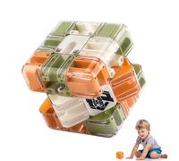 Large Labyrinth 3D Puzzles Maze Cube - Engaging Brain Teaser Toy,3D Maze Magic Cube & Ball,Brain Training Puzzle,Improve Spatial Recognition and Cultivate Logical Thinking (Colorful)