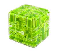 Large Labyrinth 3D Puzzles Maze Cube, Engaging Brain Teaser Toy, Improve Spatial Recognition for Adults and Kids, Stress Relief, Cultivate Logical Thinking (Green)