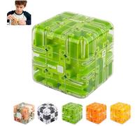 Large Labyrinth 3D Puzzles Maze Cube - Engaging Brain Teaser Toy, Spatial Awareness Brain Training Toy for Stress Relief & Logic Development, Improve Spatial Recognition (Green)