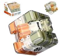 Large Labyrinth 3D Puzzles Maze Cube, Engaging Brain Teaser Toy, Spatial Awareness Brain Training Toy for Stocking Stuffer Gift (Pale Green, 3.34 * 3.34 * 3.34in/8.5 * 8.5 * 8.5cm)