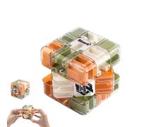 Large Labyrinth 3D Puzzles Maze Cube,Rubik Race Game,3D Cube Maze Games for Kids 8-12,Improve Spatial Recognition and Cultivate Logical Thinking,Stress Balls for Adults (yellow green, 1pcs)
