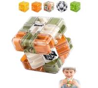 Large Labyrinth 3D Puzzles Maze Cubes - Engaging Brain Teaser Toy 3D Maze Cube, Brain Training Puzzle Magic Cube for Stress Relief & Logic Development (Normal)