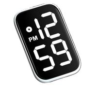 Large LED Display Digital Car Clock - Stick On Waterproof Dashboard Watch |