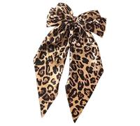 Large Leopard Hair Bow - Fabric, Bowknot barritas Soft Hold | Leopard Print Hair Clip Stylish Design, Big Hairs Bow Accessory For Women, Girls, Braids, Ponytails, Daily Wear, Party Styling