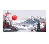 Large Mice Pad Desk, Non-Slip Mat Laptop, Computer Mousepad, 15.75×35.43×0.08 Inch, Spacious Design, Chinese Style, Game Keyboard Mat for Men, Boys Working, Workplace
