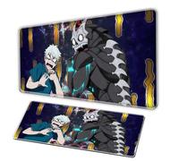 Large monster anime mouse pad, XXL mouse board/anti slip pearl base, sewn edges, large office desk pad, gaming anime rectangular mouse pad, suitable for computer enthusiasts (A, 35.4x15.7in)