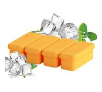 Large Moulds - Silicona Trays | Big Silicone Moulds | Big Tray | Food-Grade Trays with Lid | 4 Grids Reutilizable Ice Box Ice Mold Easy Release